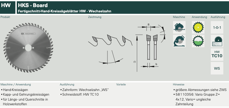 STEHLE Handkreissägeblatt 160x2,2x1,6x20 Z48 WZ