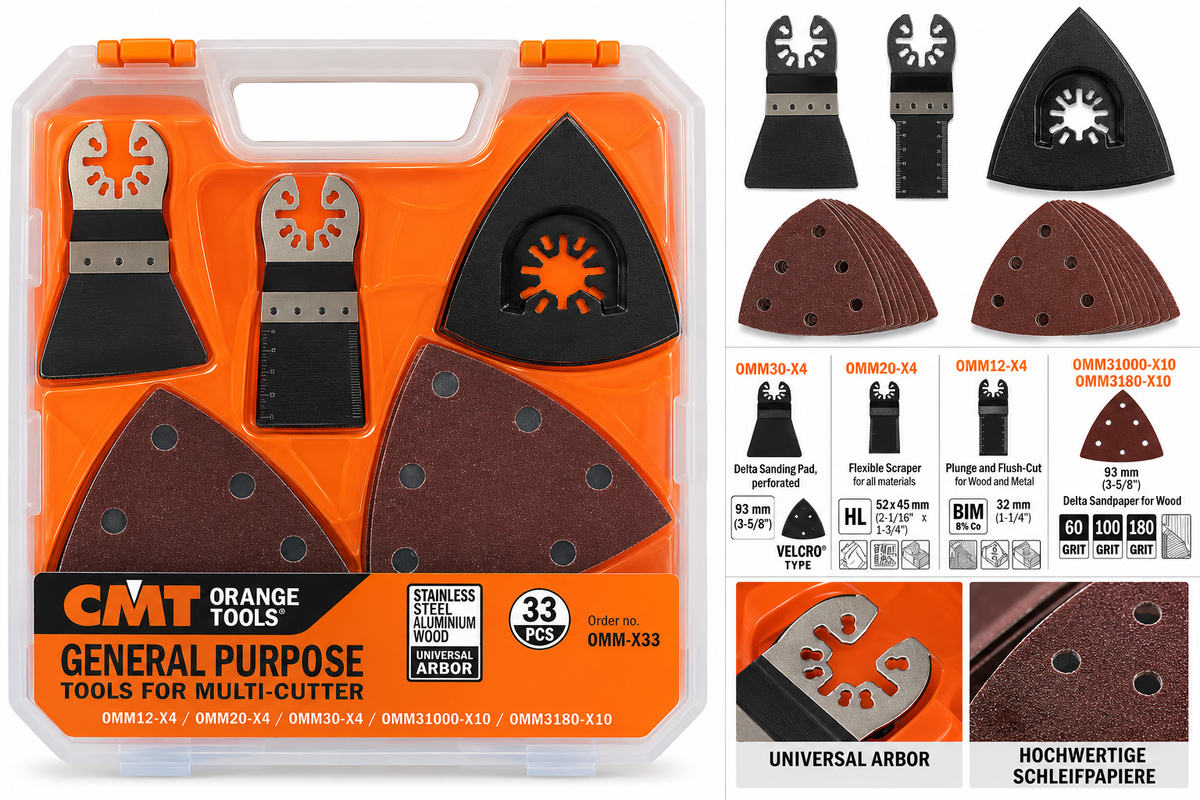 CMT Multitool Zubehör-Set 33-teilig – OMM-X33