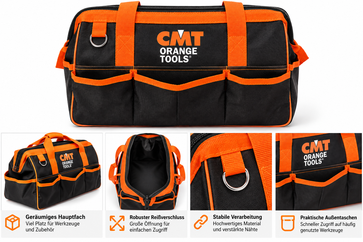 CMT Orange Tools Werkzeugtasche – Schwarz/Orange