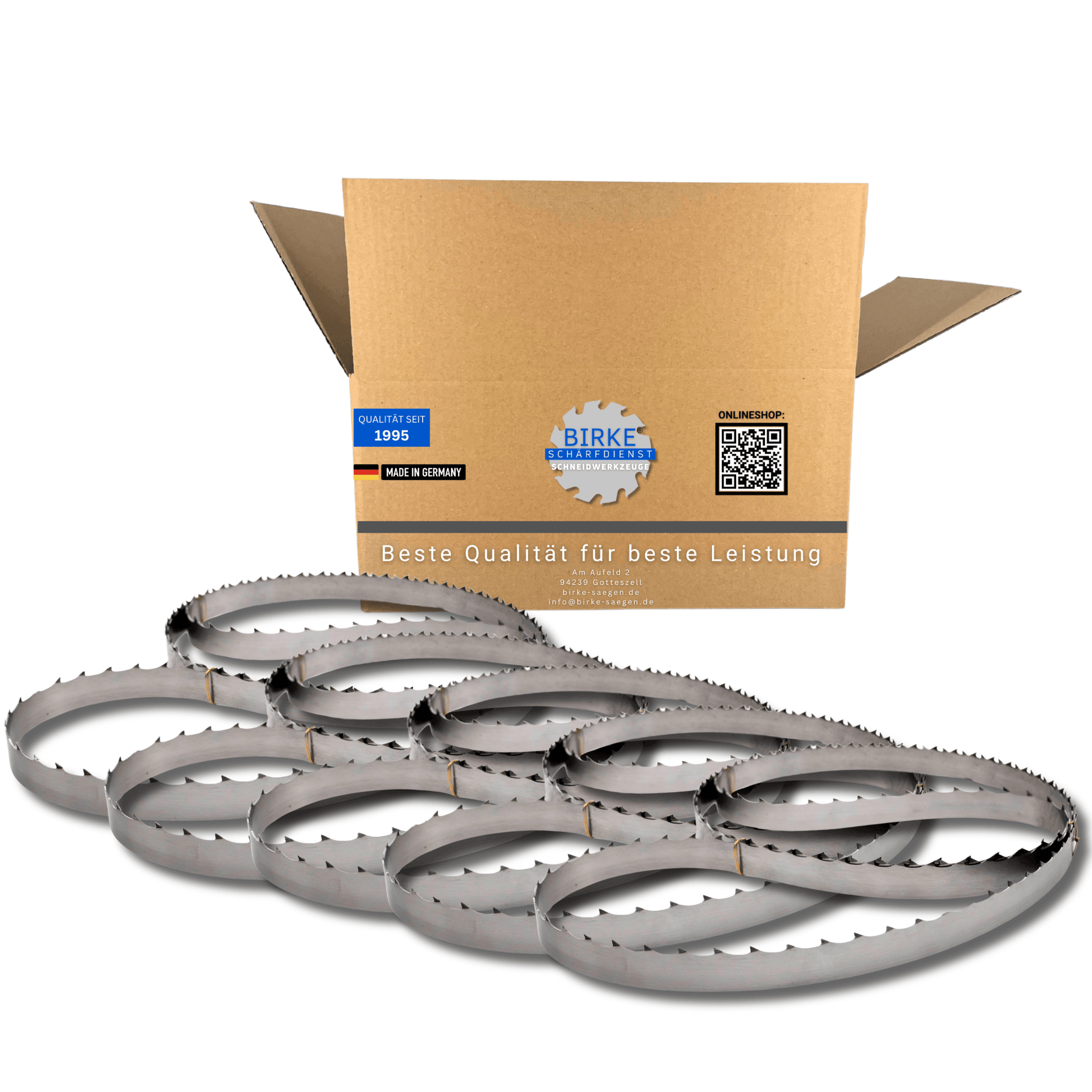 Birke® 5x Bandsägeblatt f.mobile Sägewerk 4010mm x 40mm x 1,1mm ZT22mm - Birke® Schneidwerkzeuge