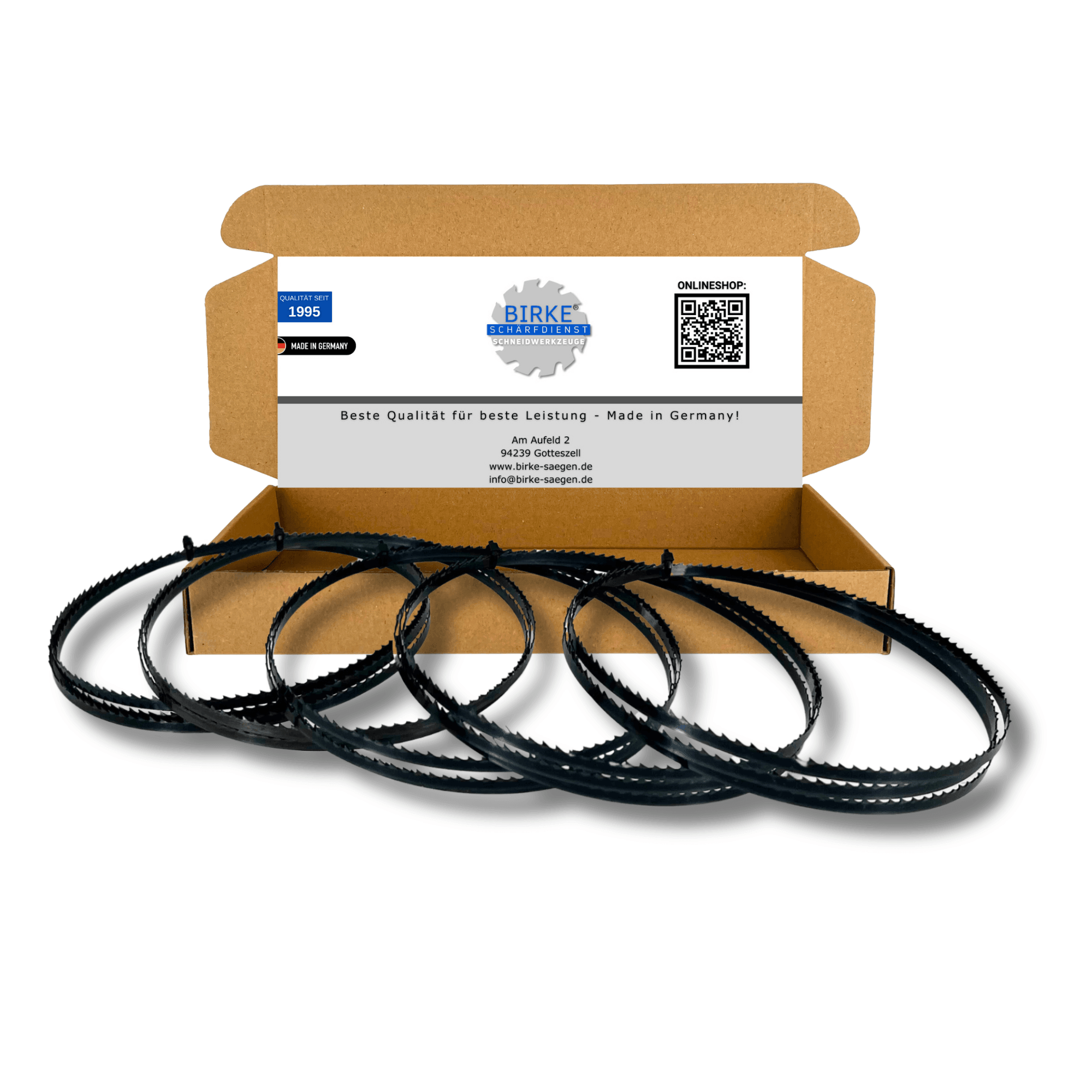 Birke® Flexback 5x Bandsägeblätter 1430mm x 6mm x 𝟬,𝟲𝟱𝗺𝗺 6 Zähne pro Zoll - Birke® Schneidwerkzeuge