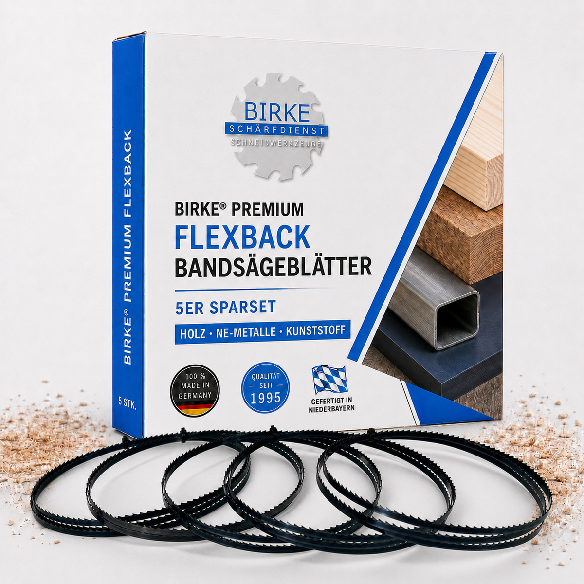5x Bandsägeblätter Premium Flexback 1400mm x 6mm x 0,65mm 6ZpZ